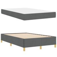 Boxspring bed met matras Donkergrijs 120 x 190 cm Stof - thumbnail