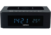Lenco CR-580 Wekker radio Zwart - thumbnail