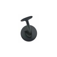 Intersteel Leuninghouder blind hol zadel - mat zwart - thumbnail