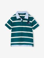 Jongenspolo 2-in-1 effect dennen - thumbnail