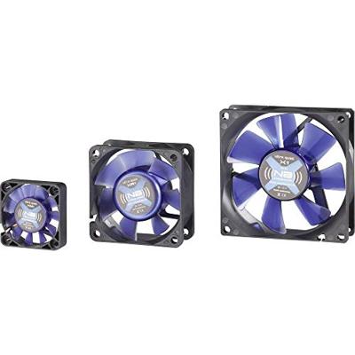 NoiseBlocker BlackSilent XM1 PC-ventilator Zwart, Blauw (transparant) (b x h x d) 40 x 40 x 10 mm
