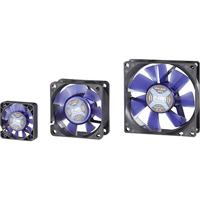 NoiseBlocker BlackSilent XM1 PC-ventilator Zwart, Blauw (transparant) (b x h x d) 40 x 40 x 10 mm - thumbnail