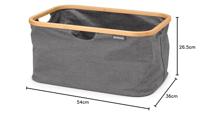 Brabantia Wasmand - 40 liter - opvouwbaar - pepper black 232725 - thumbnail