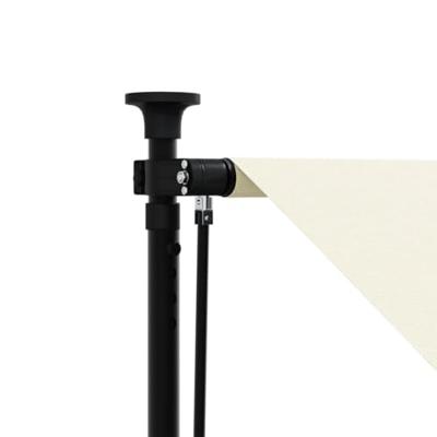 Luifel uittrekbaar 150x150 cm stof en staal crmekleurig