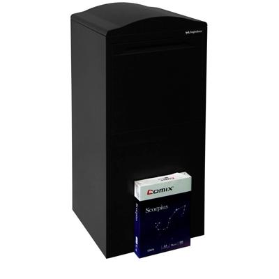 Pakketbrievenbus Logixbox Frontbox Uni achteruitname - zwart