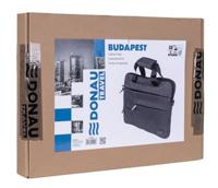 Donau Travel laptoptas Budapest, 3 l, 14 inch, grijs - thumbnail