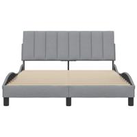 Bedframe zonder matras "Hanko" 120x200 cm stof lichtgrijs - thumbnail