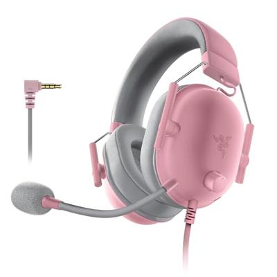 Hoofdtelefoon met microfoon Razer Blackshark V2 X Roze