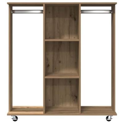 Kledingkast met plank artisanaal eikenkleurig 102 x 38 x 110 cm