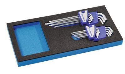 Promat/Tecwerk Gereedschapsmodule | 18-delig 1/3-module | SW 1,5-10mm,T9-T45 - 4000871245