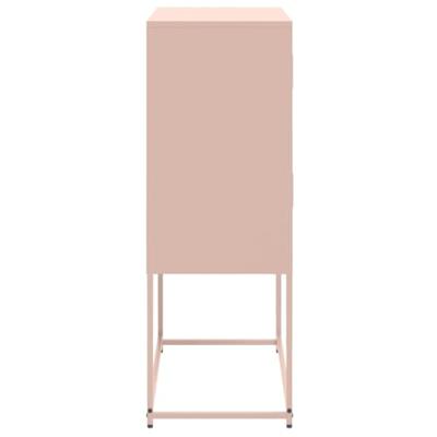 Dressoir 68,5x38,5x107 cm staal roze