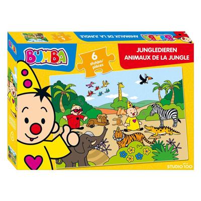 Studio 100 Bumba puzzel jungledieren, 6st.