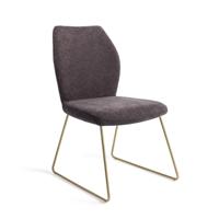 Jesper Home Eetkamerstoel 'Ikata' Slide Gold, kleur Almost Black - thumbnail