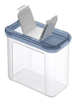 Rotho Domino Bewaar-Strooidoos 1L Horizon Blauw/Transparant