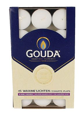 Gouda waxinelicht 6 uur in doos 45 stuks