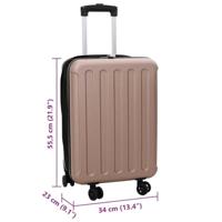 VidaXL Koffer met slot roségoud 34 x 23 x 55.5 cm abs kunststof - thumbnail