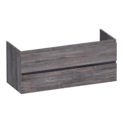 Brauer Joy - Onderkast - 120 cm - met 2 Softclose Lades Greeploos en 1 Sifon Uitsparing - Driftwood