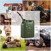 Metalen jerrycan 20L incl. schenktuit , set van 3 - thumbnail