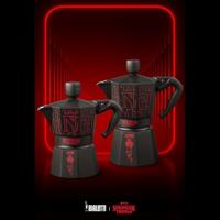 Italiaanse koffiemachine - BIALETTI - Moka Express - Stranger Things Collectie - 6 kopjes - 270 ml - Zwart/Rood - thumbnail