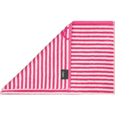 Cawö Cawo Campus Ringel Handdoek 50x100 pink