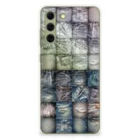 Silicone Back Cover Samsung Galaxy S21FE Spijkerbroeken - thumbnail