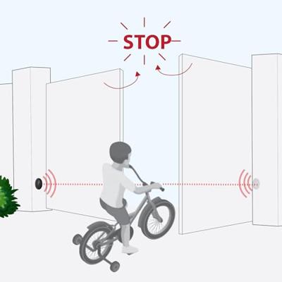 Set fotocellen - AVIDSEN - 114359 - Voor poortmotorisering