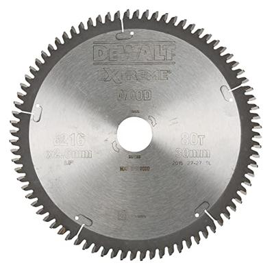 DeWALT Cirkelzaagblad voor Hout | Extreme | Ø 216mm Asgat 30mm 80T - DT4286-QZ