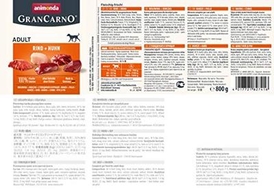ANIMONDA GranCarno Adult Beef with chicken - natvoer voor honden - 800g