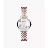 Emporio Armani Dames Tweekleurig roestvrijstalen armbandhorloge 32 mm AR11113 - thumbnail