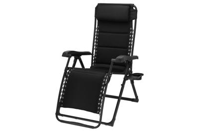 Barletta Relax Tuinstoel Zwart Travellife Buitengewoon de Boet - Buitengewoon de boet