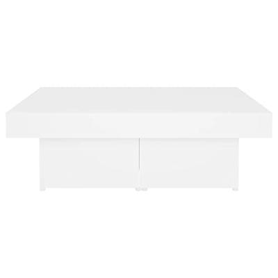 VidaXL Salontafel 90x90x28 cm bewerkt hout wit
