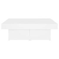 Salontafel 90x90x28 cm spaanplaat wit - thumbnail