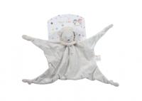 Gamberritos knuffeldoekje 23 cm leeuw grijs - thumbnail