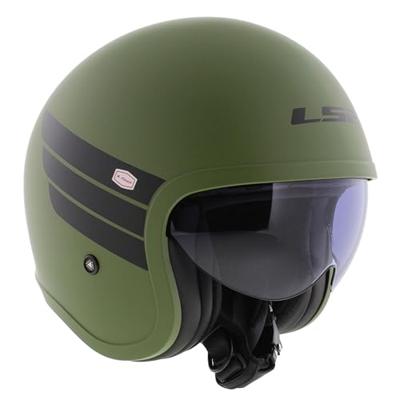 LS2 jet helm "of599 ii spitfire retro" helmet of599 spitf.ii retro xl green/black