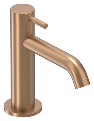 IVY Fonteinset - opbouw - laag - always open plug - Geborsteld mat koper PVD 6901415