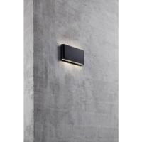 Wandlamp buiten up en downlighter gevelverlichting &apos;Kinver&apos; Nordlux buitenlamp zwart modern - thumbnail