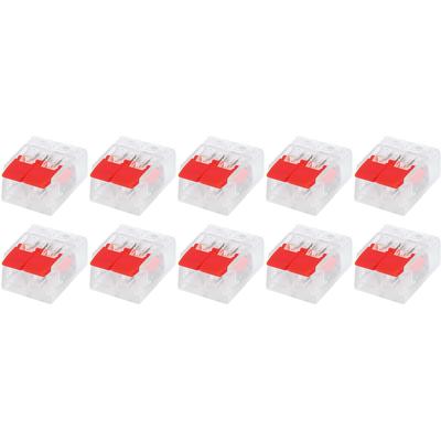Lasklem Set 10 Stuks - 2 Polig - Rood - Voor LED en Downlights