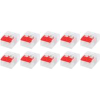 Lasklem Set 10 Stuks - 2 Polig - Rood - Voor LED en Downlights - thumbnail