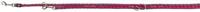 Verstelbare hondenriem Trixie New Cavo Grafiet Fuchsia S/M 2 m - thumbnail