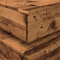 Salontafel met LED-verlichting 90x50x40 cm oud houtkleurig - thumbnail