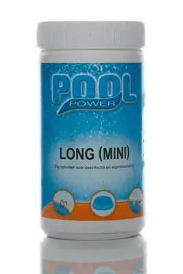 Pool Power mini flacon 1 kg chloortabletten 20 gram Pool Power mini flacon 1 kg chloortabletten 20 gram