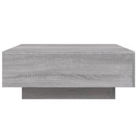 Salontafel 80x80x31 cm bewerkt hout grijs sonoma eikenkleurig - thumbnail