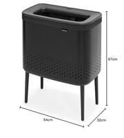 Brabantia Bo wasbox 60 liter matt black - thumbnail