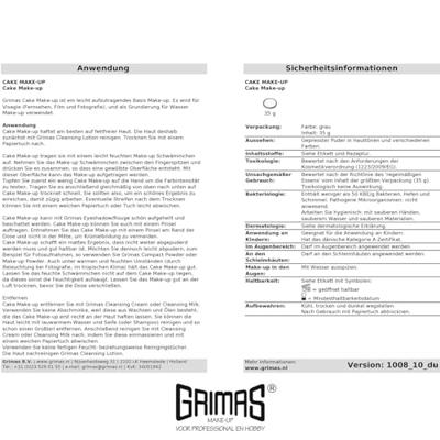 Grimas Cake Make-up 35g N2