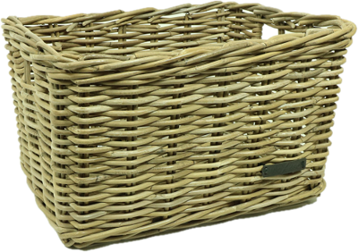 Rieten Fietsmand Grijs Maat XtraLarge