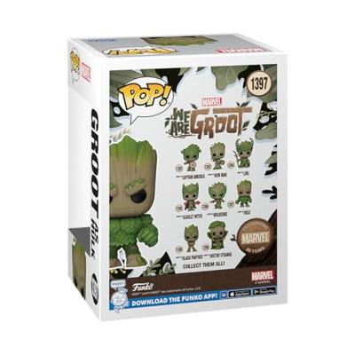 Funko Pop! figuur Marvel We Are Groot Groot als Hulk - thumbnail