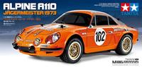 Tamiya 1:10 RC auto Elektro Racewagen Renault Alpine 110 Jägermeister Oranje Brushed Bouwpakket - thumbnail