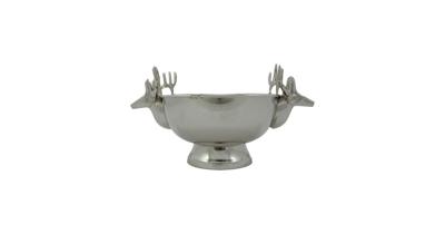 Verzilverde Schaal Hert (26 x 14 cm)