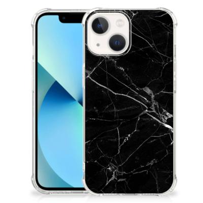 iPhone 13 mini Anti-Shock Hoesje Marmer Zwart - Origineel Cadeau Vader iPhone 13 mini Anti-Shock Hoesje Marmer Zwart - Origineel Cadeau Vader