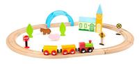 Small Foot houten treinset stad en platteland, 24dlg. - thumbnail